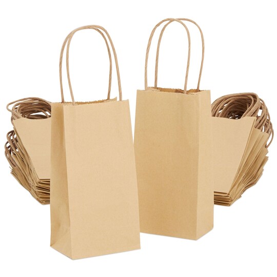 Small kraft paper bags with handles hotsell